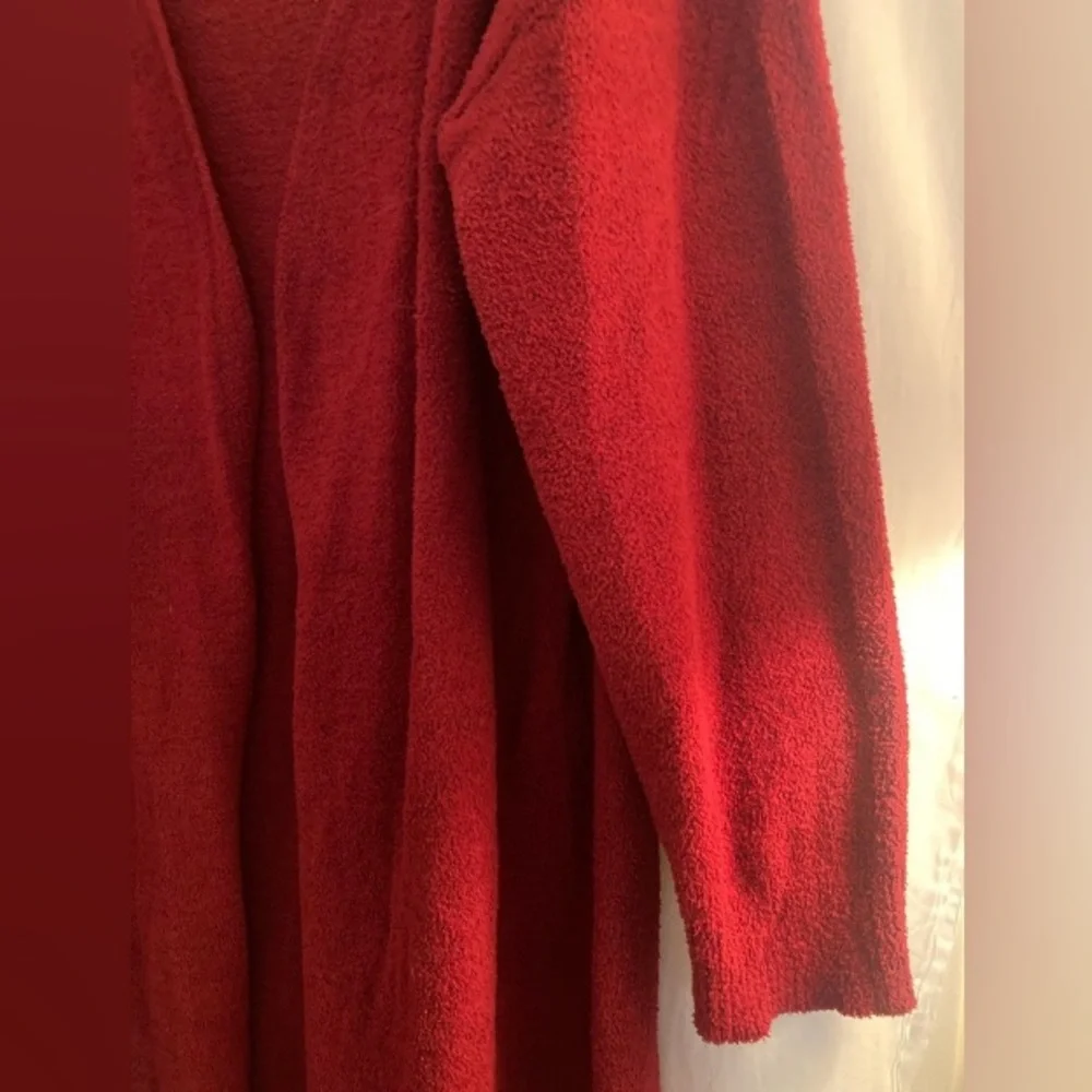 Red 3 Piece Knit Set - Sweater, Crop Tank & Wide Leg Pants Size XL